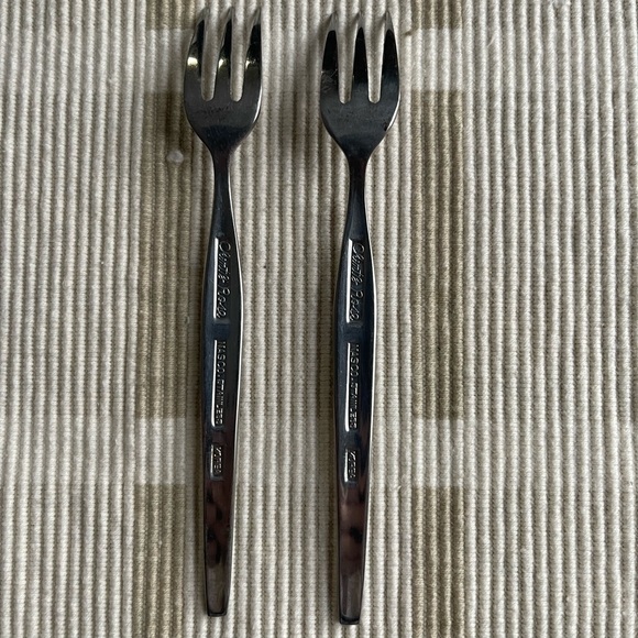 Chintz Rose Nasco Stainless Two Cocktail Forks - Picture 2 of 6